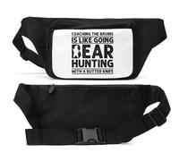 Coaching The Bruins is Like Going Bear Hunting with A Butter Knife - Riñonera unisex, color negro, Black, Talla única