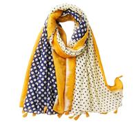 COACOM 1 bufanda, bufanda de mujer ligera y moderna, elegante bufanda de seda, bufanda cálida y resistente al viento, adecuada para todas las estaciones, se puede usar con viajes de moda (amarillo)