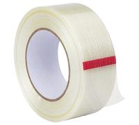 COACOM 1 rollo de cinta de fibra a rayas de alta viscosidad, 25 m x 25 mm, resistente al agua, ideal para reparaciones ocultas y bricolaje
