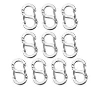 COACOM 10 Hebillas De Acero Inoxidable, Hebillas De Conexión De Joyería, Materiales De Joyería De Bricolaje, Intercambio De Piezas De Joyería, Accesorios De Equipaje.