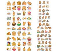 COACOM 100 Pegatinas de Graffiti de Capybara - Lindas Decorativas para Niños, Duraderas de Animales de Dibujos Animados, Impermeables Personalizadas para Fundas