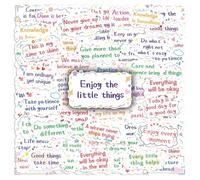 COACOM 100 Pegatinas De Oraciones Cortas Inspiradoras, Calcomanías Creativas, Regalos De Estudiantes, Pueden Decorar Fundas para Teléfonos Móviles, Maletas Y Guitarras.