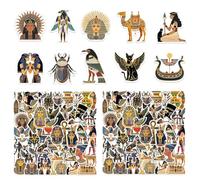 COACOM 100 Pegatinas Egipcias, Dibujos Animados Creativos, Pegatinas Autoadhesivas, Decoración De Álbumes De Recortes De Maleta De Bricolaje Divertida.