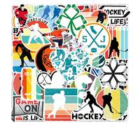 COACOM 100 Pegatinas Temáticas De Hockey sobre Hielo, Calcomanías De Elementos Deportivos, Calcomanías Creativas, Que Pueden Decorar Su Teléfono, Taza De Agua, Maleta.