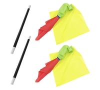 COACOM 2 Bufandas Mágicas Y 2 Varitas Mágicas, Suministros De Rendimiento Mágico, Accesorios Mágicos, Accesorios De Rendimiento De La Fiesta.