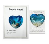 COACOM 2 Mini Regalos De Bolsillo En Forma De Corazón, Decoraciones Oceánicas Creativas Y Hermosas, Pequeños Adornos Divertidos, Regalos De San Valentín para Amigos.