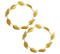 COACOM 2 pañuelos griegos romanos dorados tocados de hoja de oro, accesorios para el cabello dorados para hombres y mujeres, diademas de pan de oro, adecuadas para fiestas, cosplay, Navidad