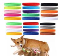 COACOM 2 Paquetes De Anillos De Identificación para Mascotas, Collares Elásticos Ajustables, Bandas De Identificación, Adecuados para Cachorros Y Gatitos Recién Nacidos.