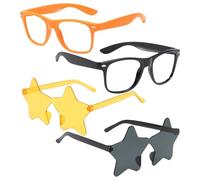 COACOM 2 Piezas De Copas De Gafas De Juguete, 2 Piezas De Gafas Estrella, Retro Y De Moda, Accesorios De Tiro Creativos, Universales para Hombres Y Mujeres, Accesorios para Fiestas.