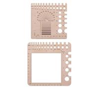 COACOM 2 Piezas De Herramientas De Tejido De Madera, Herramientas De Medición para Tejer, Accesorios De Tejido, Accesorios De Tejido De Bricolaje.