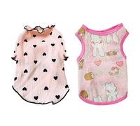 COACOM 2 Piezas De Ropa De Mascotas, Suministros De Aderezo para Mascotas, Chaleco Suave Y Cómodo, Accesorios para Mascotas, Linda Ropa De Mascotas.