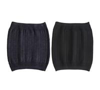 COACOM 2 unidades de cintura térmica para mujer, soporte elástico para la espalda, falda de cadera, calentador de cadera, calentador de cintura, cinturón de invierno para riñones, gris/negro, 32 * 30