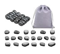 COACOM 40 Potentes Piezas De Ajedrez Magnéticas Y 1 Bolsa De Almacenamiento Gris, Juego De Mesa para Dos Jugadores, Accesorios De Viaje Portátiles, Adecuados para Entretenimiento En El Hogar.