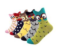 COACOM 5 Pares de Calcetines Suaves de Animales, Cómodos y Cálidos, Transpirables y Coloridos para Mujeres - Regalos de Vacaciones