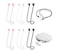 COACOM 6 Cuerdas Antipérdida para Auriculares De Silicona Y 1 Bolsa De Almacenamiento, De 55 Cm De Largo, Antideslizante Y Perdida, Adecuada para Deportes Y Viajes.