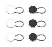 COACOM 6 Extensiones de Botones para Pantalones y Camisas - Cintura de Resorte Metálico, Retráctiles Sin Clavos, para Cuello de Camisa de Hombre
