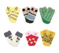 COACOM 6 Pares de Calcetines Suaves de Forro Polar para Niños Pequeños, Hombres y Mujeres - Calcetines de Invierno Lindos