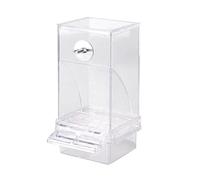 COACOM Alimentador Automático de Aves, Transparente, 18.5*7.5*8.5cm, para Jaulas de Aves Familiares y Granjas de Cría