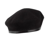 COACOM Boina de Lana Negra Ajustable para Mujer, Gorro Cálido Decorativo de Moda, Adecuado para el Día a Día, Ir a la Escuela, Desplazamientos, Talla Única
