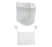 COACOM Bolsa De Malla De 1 Pieza, 1 Bolsa Cole Blanca, Gran Capacidad Transparente, Reutilizable Multifuncional, Cole De Almacenamiento De Juguetes De Baño para Bebés.