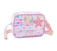 COACOM Bolso De Hombro Unisex Adulto, Bolso De Cuerpo Cruzado Para Niños, Multicolor, 20 x 14 6 cm, Impresiones De Amor, Impermeable