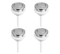 COACOM Botón De Descarga De Inodoros De 4 Piezas, Reemplazo De Piezas De Baño, Suministros De Tanques De Inodoro, Accesorios para El Baño.