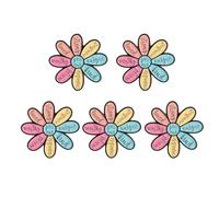 COACOM Broches De Esmalte Floral De 5 Piezas, Broches De Metal Inspiradores, Insignias De Chaqueta De Colores, Adecuados para Ropa Decorativa, Mochilas, Sombreros.