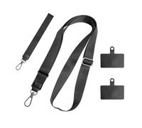 COACOM - Cadenas para teléfono móvil (2 unidades, con espaciador cuadrado, cordón antipérdida, correa ajustable universal), 60cm, Silicona