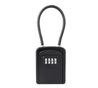 COACOM Caja Fuerte Portátil de Seguridad para Llaves y Herramientas, Caja de Protección Combinada (Negro)