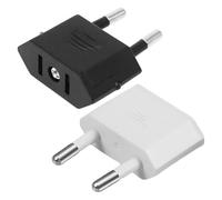 COACOM Enchufe De Conversión De 2 Piezas, Toma De Corriente De Estilo Americano A Estilo Europeo, Núcleo De Cobre Puro Y Duradero, Electrodomésticos Y Electrodomésticos.