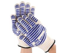 COACOM Guantes de horno resistentes al calor, guantes antiquemaduras para microondas, cuenco antitemperatura, guantes de horneado, guantes antideslizantes resistentes al calor, adecuados para asar y