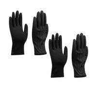COACOM 2 Pares De Guantes Negros, Guantes Elásticos Para Hombres Y Mujeres, Guantes Plisados, Adecuados Para Trajes Negros, Accesorios De Teatro De Graduación, Accesorios De Fiesta De Disfraces