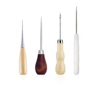 COACOM Herramientas De Cuero De 4 Piezas, Perforador De Agujeros, Herramientas De Costura, Accesorios De Cuero De Bricolaje, Suministros De Costura Y Reparación De Cuero.