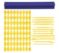 COACOM Juego de 72 sellos alfanuméricos para galletas con 14 herramientas de decoración de tartas, sellos de galletas, sellos para galletas, sellos de fondant alfabeto