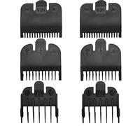 COACOM Peine De Posicionamiento De Plástico De Repuesto Profesional De 6 Piezas, Peine De Borde para Cortadora De Cabello, Herramienta De Recorte De Barbero para Hombres, Negro.