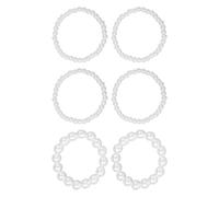 COACOM Pulseras De Perlas De 6 Piezas, Retro Y Versátiles, Accesorios De Moda para Usar, Adecuados para Accesorios De Boda, Ropa De Dama De Honor A Juego.