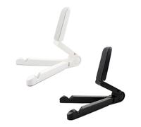 COACOM Soporte Ajustable De 2 Piezas, Accesorios De Escritorio, Soporte De Plegado Multifunción, Adecuado para Teléfonos Móviles, Tabletas, Libros (Blanco, Negro).