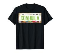 Coahuila Mexico License Plate Mexican Travel Vacation Beach Camiseta