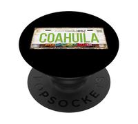 Coahuila Mexico License Plate Mexican Travel Vacation Beach PopSockets PopGrip Adhesivo