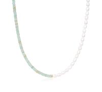 COAI Collar Gargantilla Mujer, Collar de Aventurina Verde Piedra Natural Semipreciosa