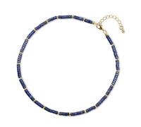 COAI Collar Gargantilla para Mujer con Cuentas de Heishi de Lapislázuli Piedra Natural Genuina