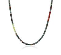 COAI Collar Hombre y Mujer con Cuentas de Heishi de Ágata India 50cm