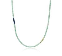 COAI Collar Unisex con Cuentas de Heishi de Aventurina Verde 60cm