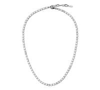 COAI Collar Unisex con Perlas de Howlita Piedra Semipreciosa y Acero Inoxidable