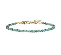 COAI Pulsera para Mujer de Cuentas de Turquesa Africana, Pulsera de Cristales para Mujer