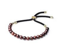 COAI Pulsera para Mujer de Ojo de Tigre Rojo Piedra Natural y Cierre Amuleto Árbol de la Vida