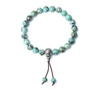 COAI Pulsera Vintage de Plata Esterlina y Turquesa Africana Piedra Natural