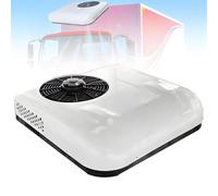 COAKUE Aire Acondicionado de Techo para Coche de bajo Nivel de Ruido, Aire Acondicionado de Techo para Autocaravana, Aire Acondicionado para Autocaravana de 12V/24V White-24V