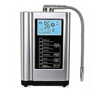 COAKUE Ionizador de Agua alcalina AG7.0 Plateado, Mecanismo de filtración de Agua para el hogar con pH 3.5-10.5, 7 configuraciones de Agua, 8000 litros por Filtro, autolimpieza Silver