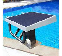 COAKUE Plataforma de Salto de un Solo escalón con inclinación de 15° para competición de natación, con Superficie de Goma Antideslizante, Ideal para Piscinas enterradas. B